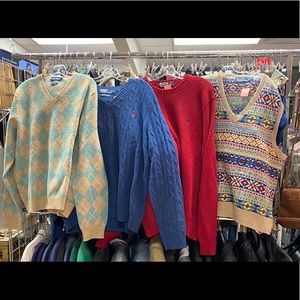 4 Ralph Lauren Polo Sweaters- All 4 for $100!
